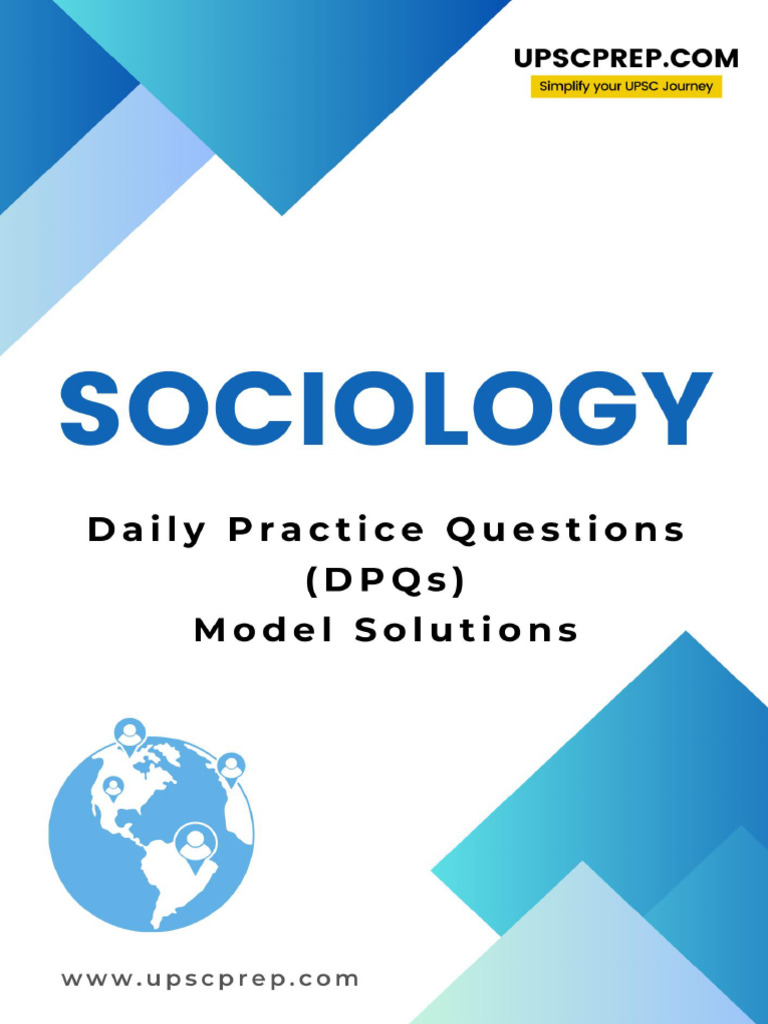 Sociology DPQs (Model Solutions) | PDF | Sociology | Positivism