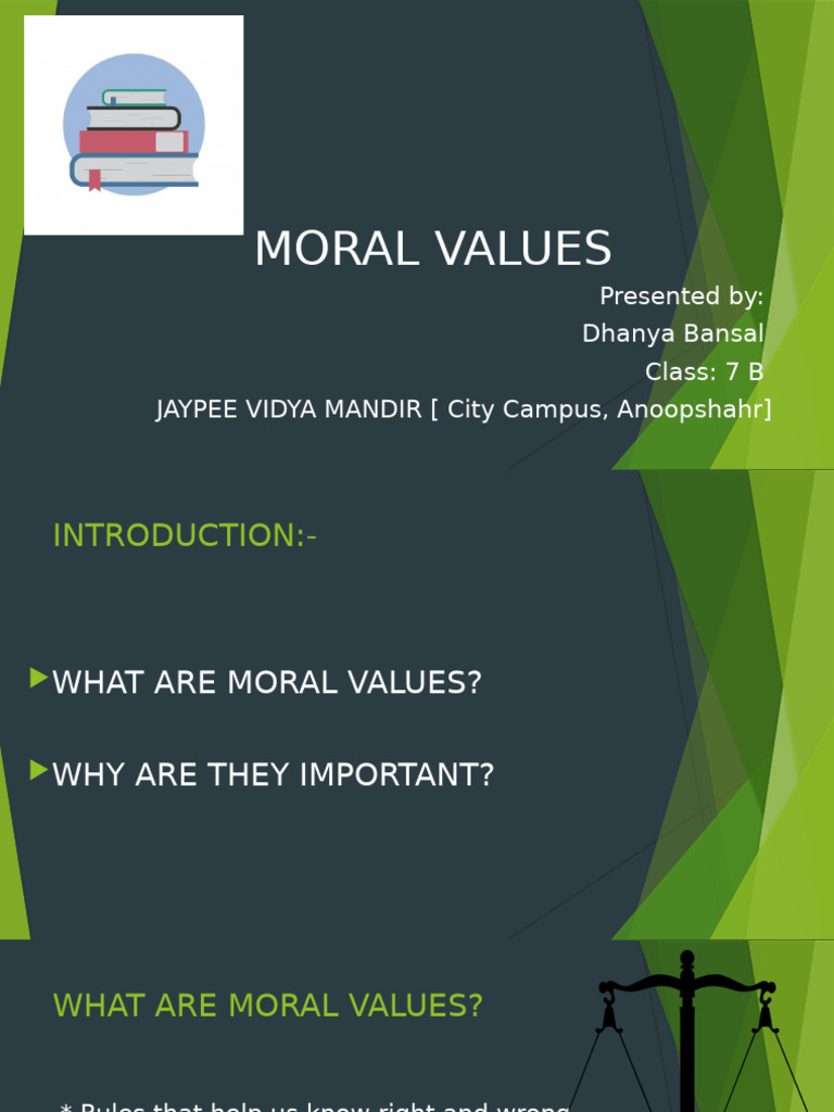 Understanding Moral Values and Their Importance | PDF