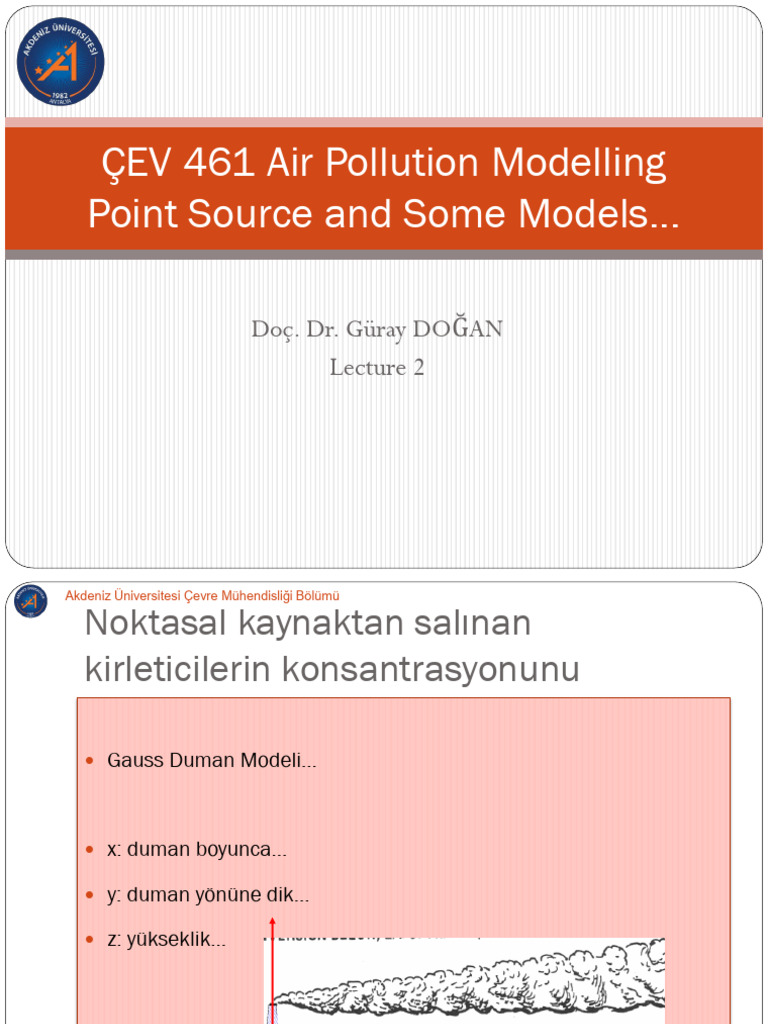 Air Pollution Modelling | PDF