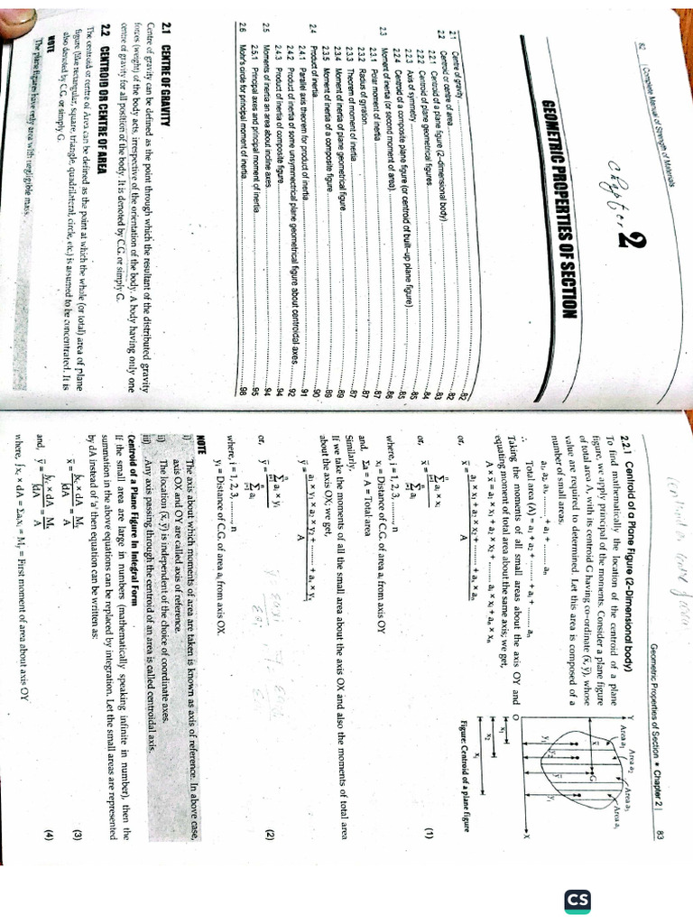 Geometric Properties of Section | PDF