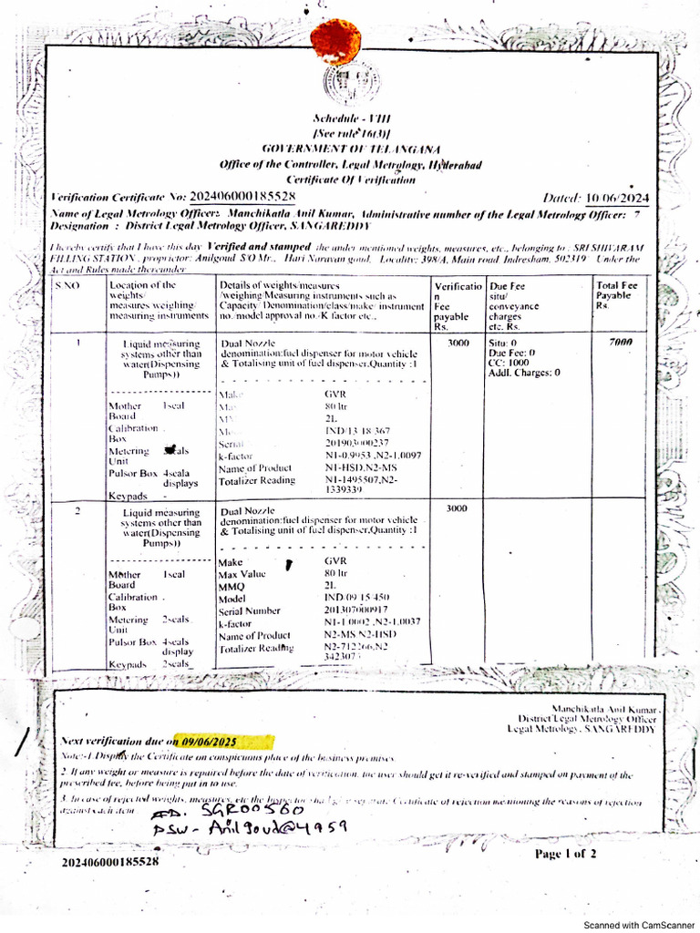 Calibration Certificate | PDF