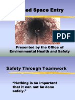Confined Space Entry: Presented by The Office of Environmental Health and Safety