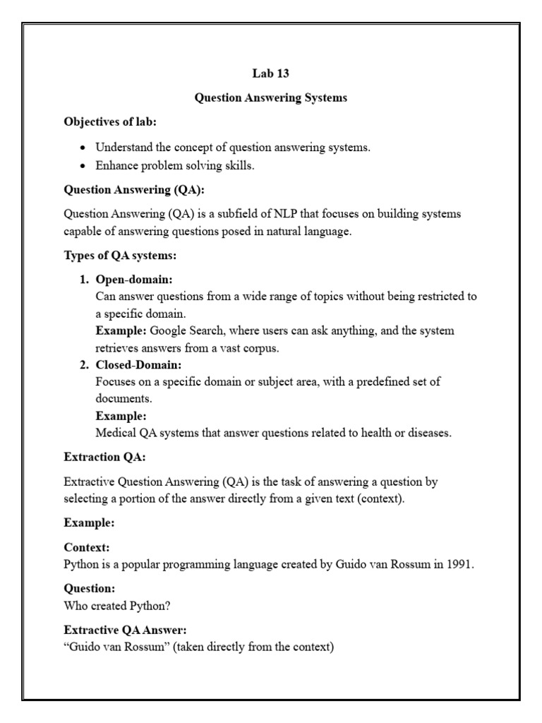 NLP Lab 13 | PDF | Cognition | Information Science