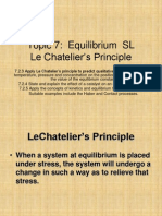 Le Chatelier's Principle IB