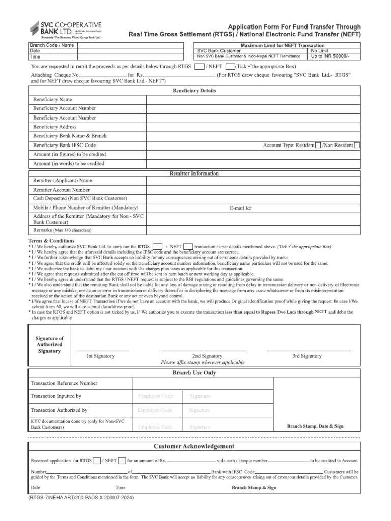 Rtgs Neft Pad | PDF