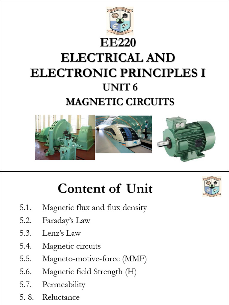 EE220 Magnetic Circuits | PDF | Magnetic Field | Electromagnetism