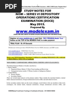 Download NISM Study Material Depository Operations Series VI DOCE NISM MOCK TEST WWWMODELEXAMIN by SRINIVASAN SN97190705 doc pdf
