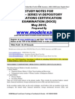 NISM Study Material Depository Operations Series VI (DOCE) - NISM MOCK TEST WWW - MODELEXAM.IN