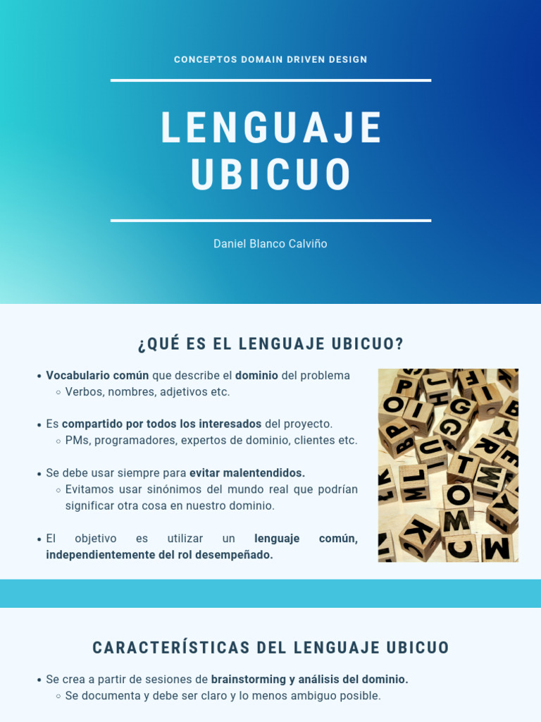 Lenguaje Ubicuo en Domain Driven Design | PDF