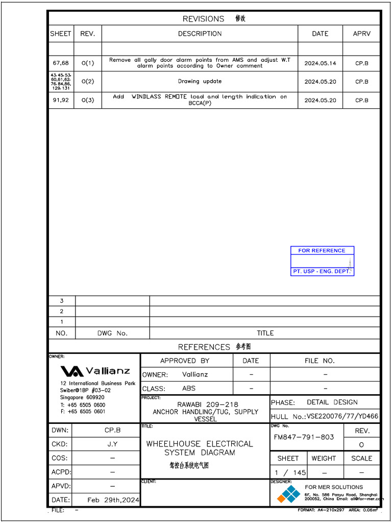 Fm847-791-803_ Ro Wheelhouse Console Electrical System Diagram | PDF ...