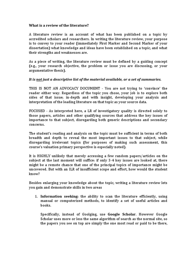 Literature Review  PDF  Literature Review  Thesis