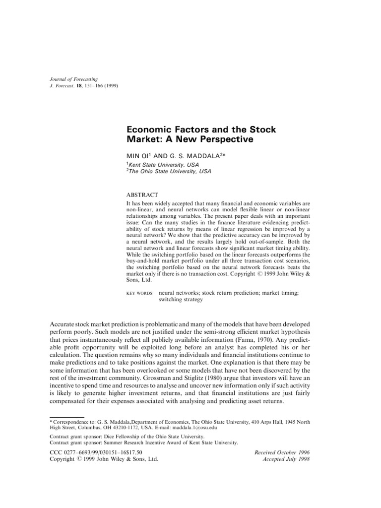 Neural Networks in Stock Market Prediction | PDF | Forecasting ...