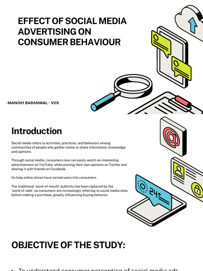 Effect of Social Media Advertising On Consumer Behaviour: - Manish ...