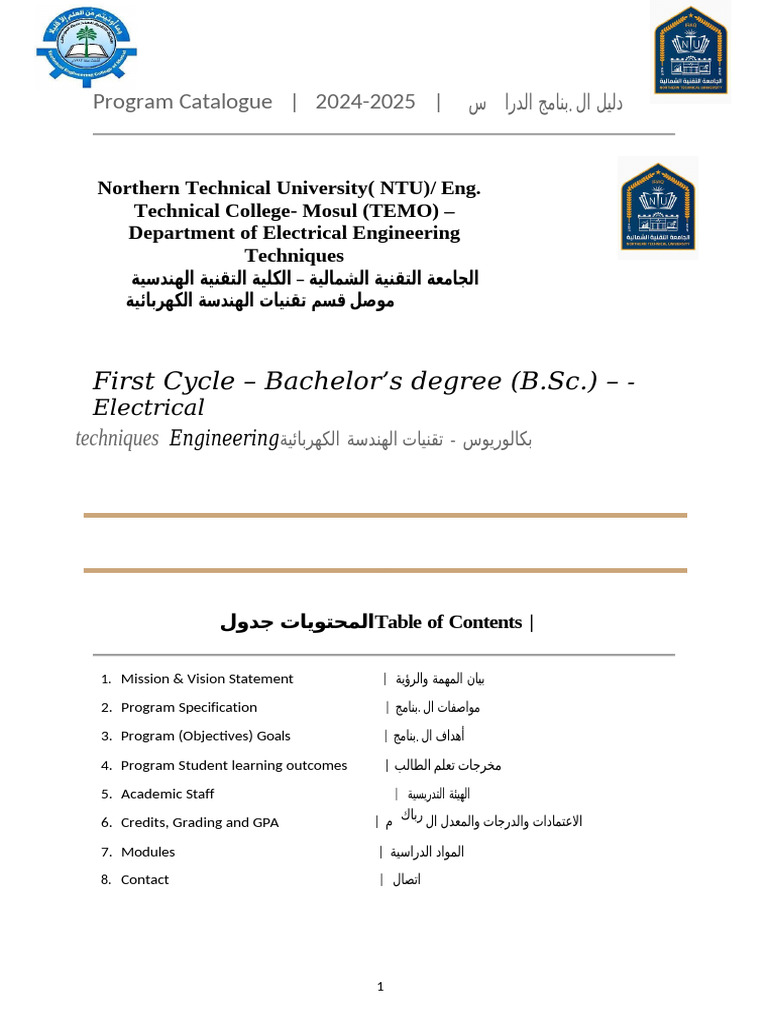 Electrical Engineering Program Guide 2024 | PDF | Course Credit