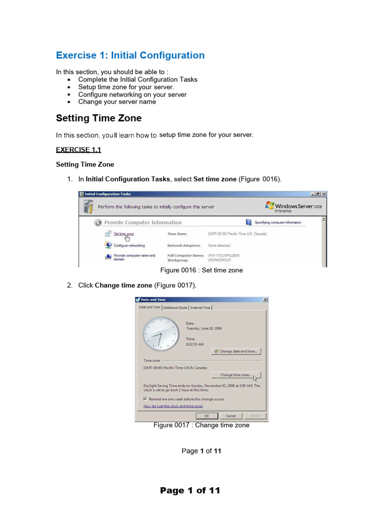Server 2008 Initial Configuration Guide | PDF | Ip Address | I Pv6