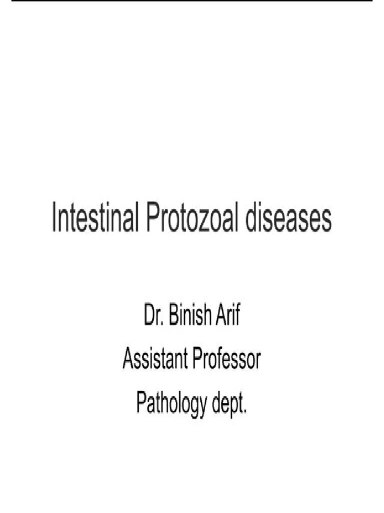 Intestinal Protozoal Diseases | PDF