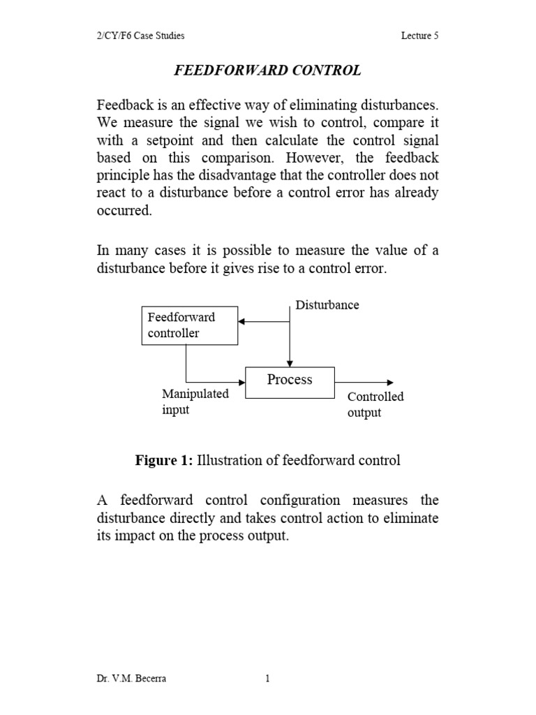 Feedforward Control | PDF | Control Theory | Feedback