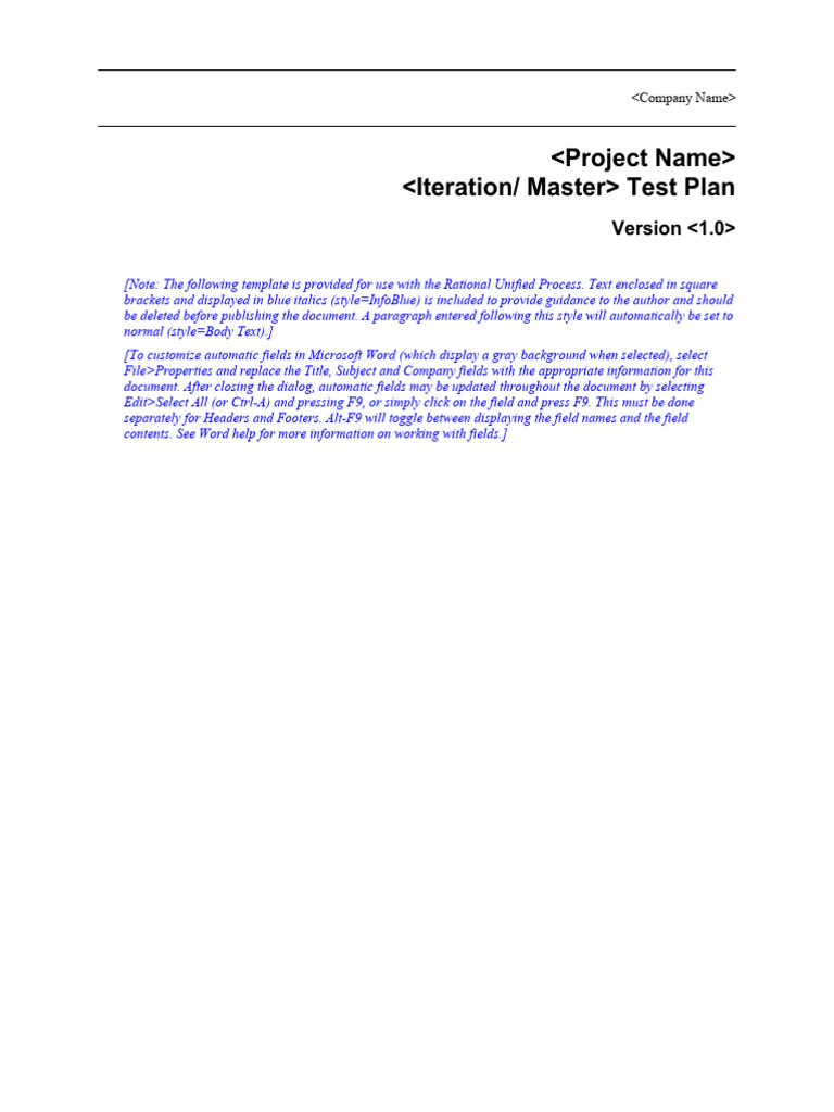 Iteration Test Plan Template Guide | PDF | Databases | Software Engineering
