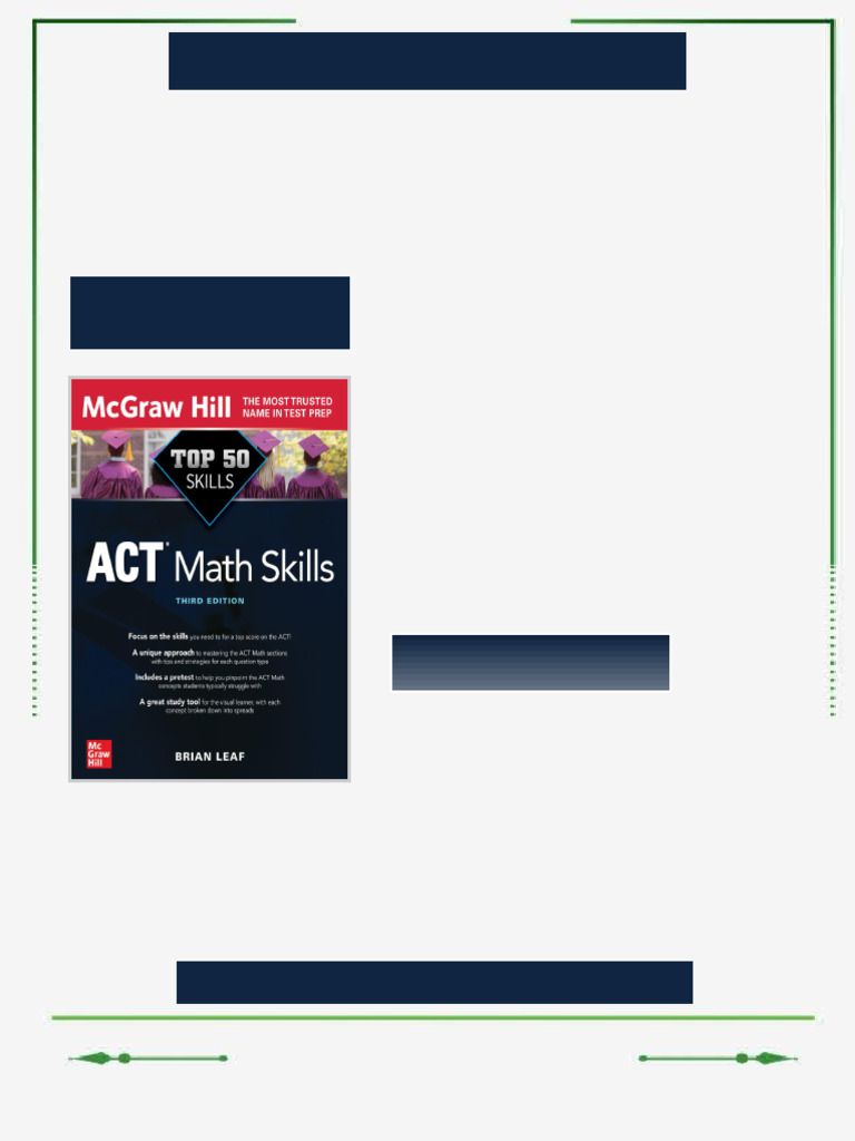 Top 50 SAT Math Skills, Third Edition Brian Leaf ebook updated chapters ...
