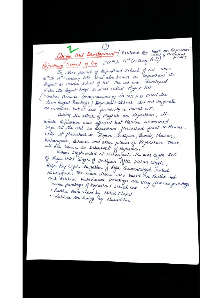 Class XII Notes of Origin and Development of All Chapters | PDF