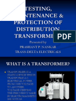 Testing,Maintenance& Protection of transformer