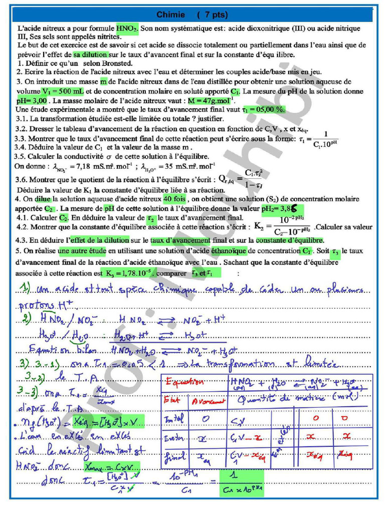 Exr 2 Sens Correction | PDF
