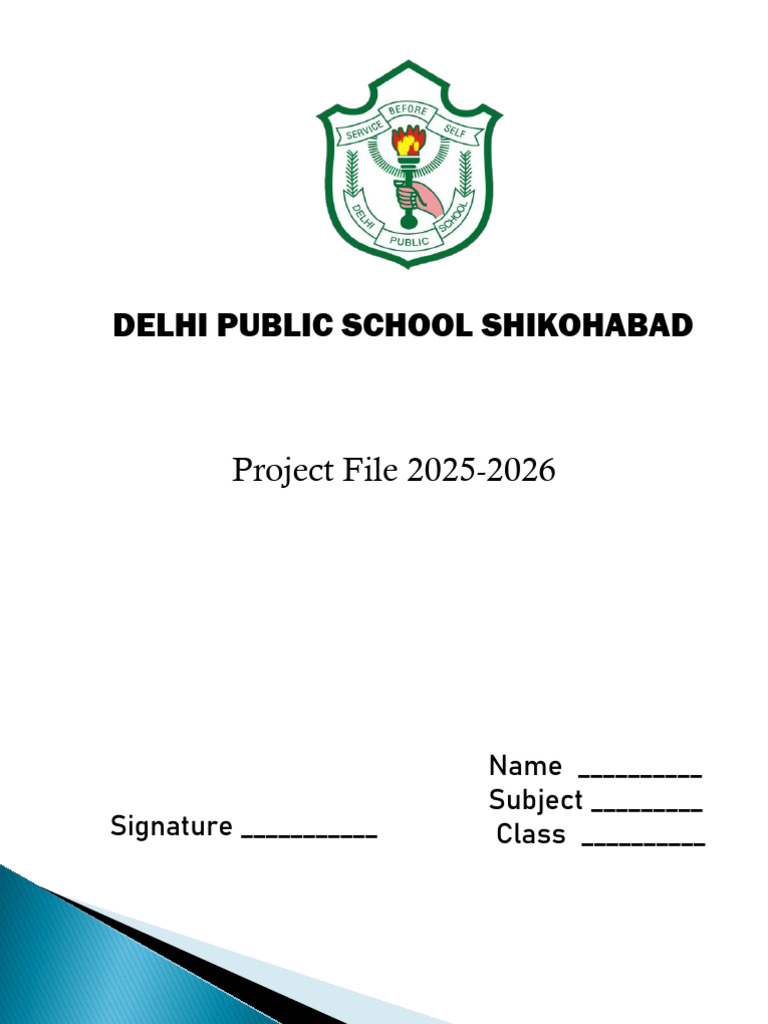 Front Page For File | PDF