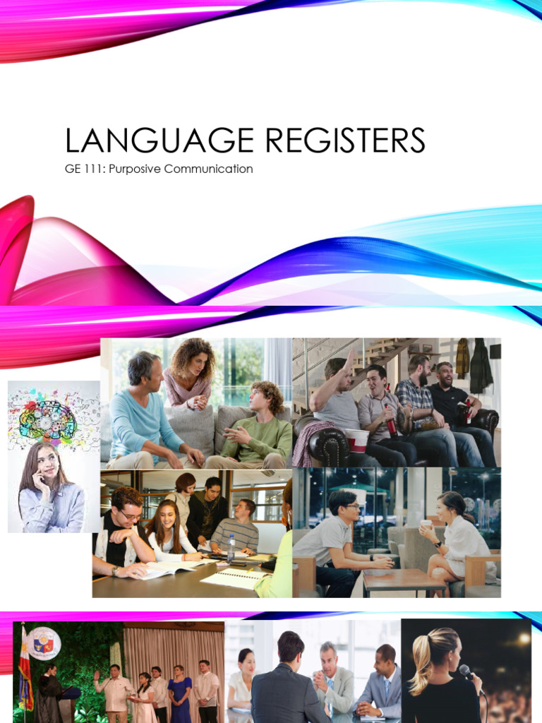 Understanding Language Registers | PDF | Conversation | Communication
