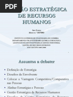 Gestão Estratégica de Recursos Humanos