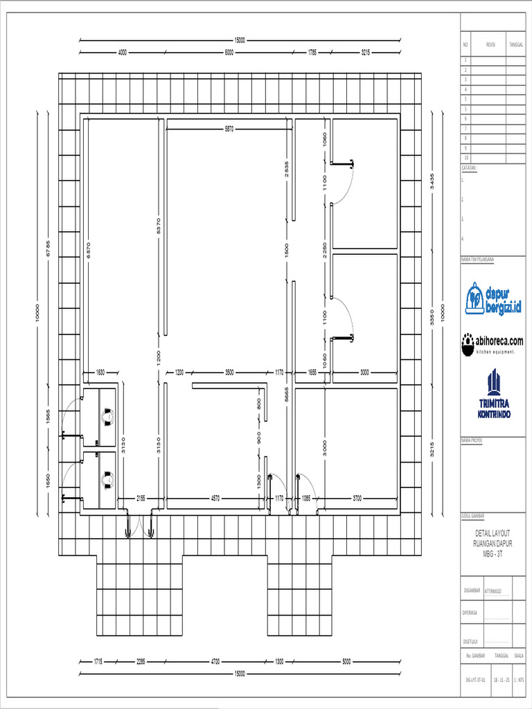 Rencana Layout Dapur dan Instalasi | PDF