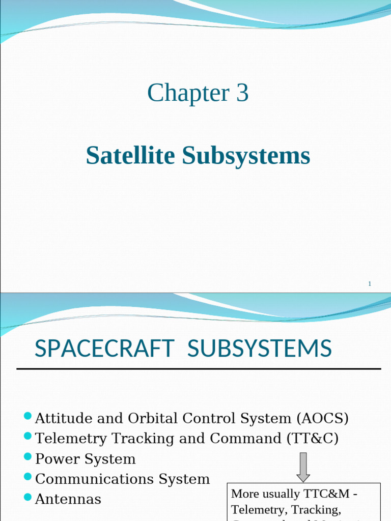 Satellite Subsystems Overview | PDF | Satellite | Telemetry