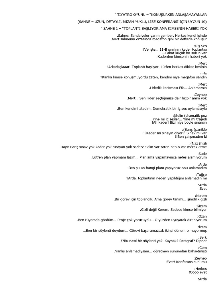 Tiyatro 2 | PDF