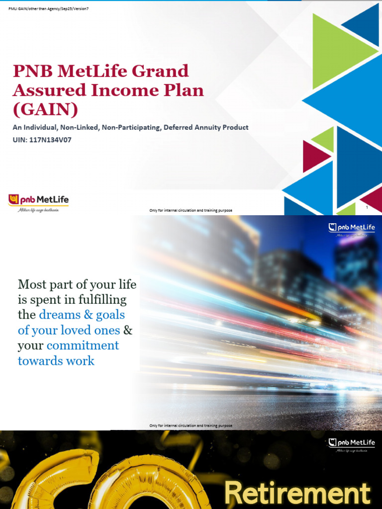 PNB MetLife Grand Assured Income Plan | PDF | Life Annuity | Insurance