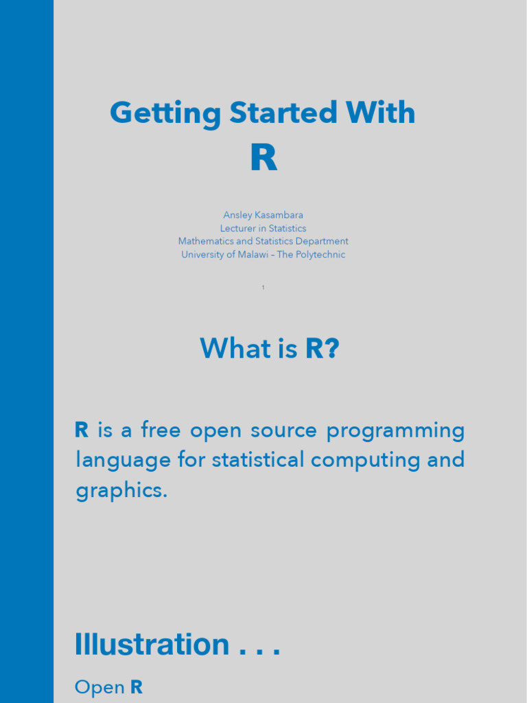 Introduction to R Programming Basics | PDF | Comma Separated Values ...