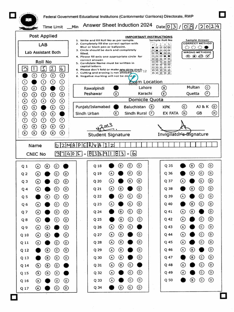Induction 2024 Instructions for Lab Assistant | PDF | Writing ...