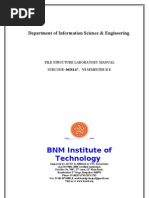 Download BNMIT file structure lab manual by Amitkumar55555 SN97195434 doc pdf