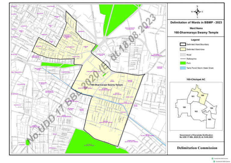 169 Chikpet AC Delimitation Ward Maps(25) 2 | PDF