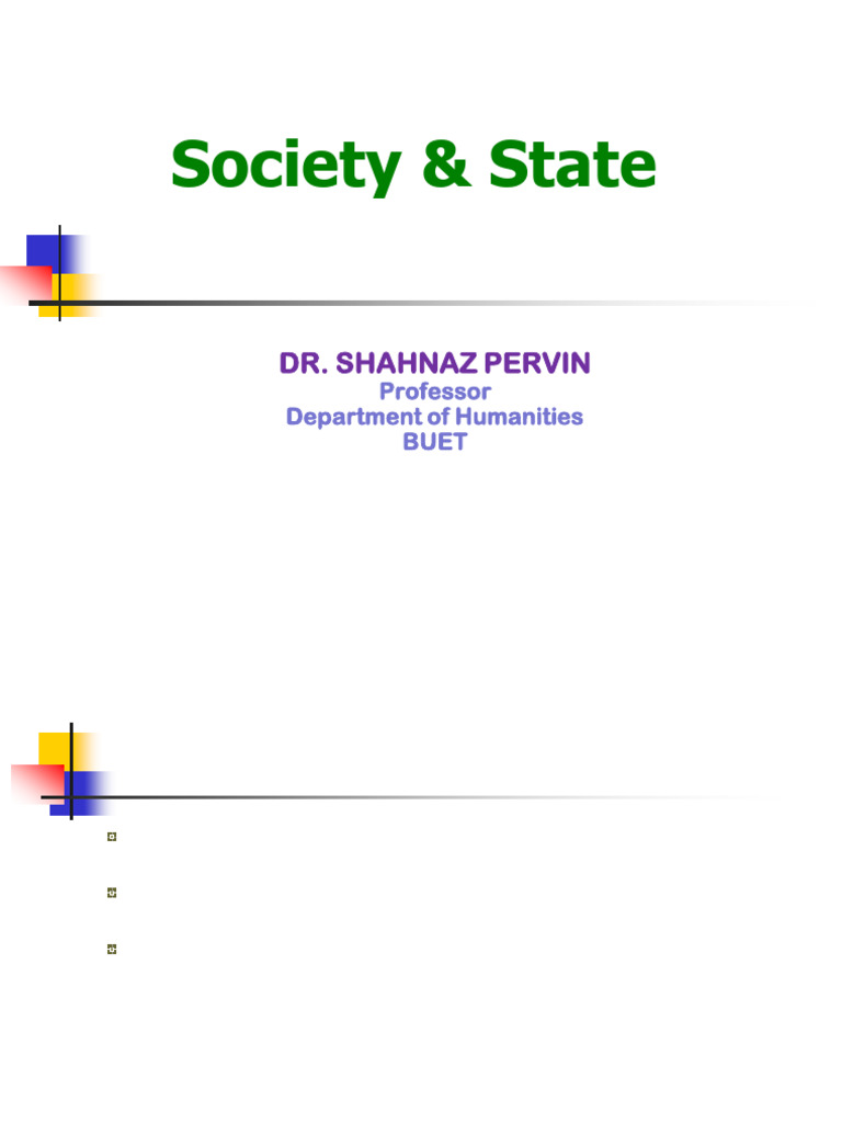 Society and State: Key Concepts Explained | PDF