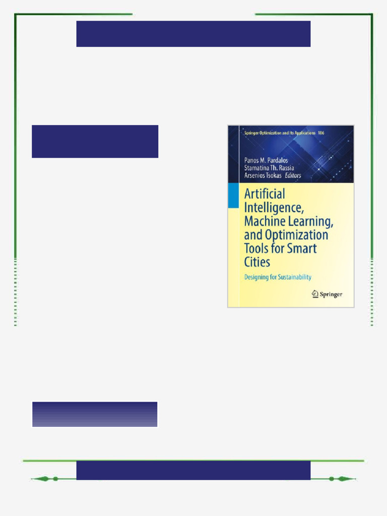 Artificial Intelligence Machine Learning and Optimization Tools for ...