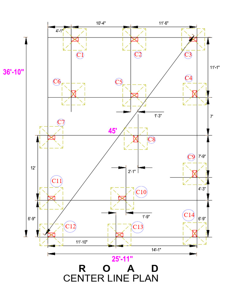 Center Line Plan Dimensions Overview | PDF