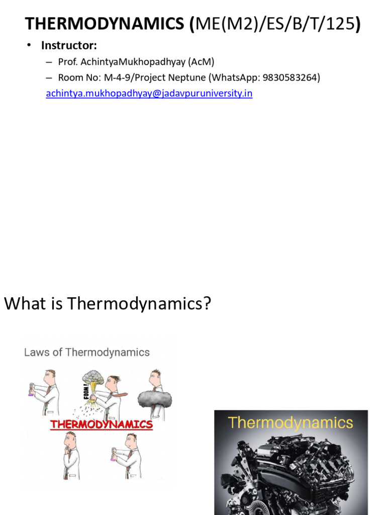 Introduction to Thermodynamics Concepts | PDF | Thermodynamic ...