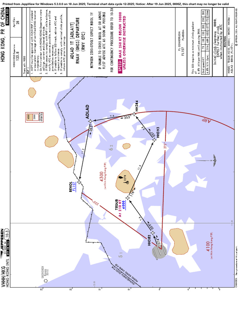 Hong Kong RNAV SID Procedures | PDF | Navigation | Systems Engineering