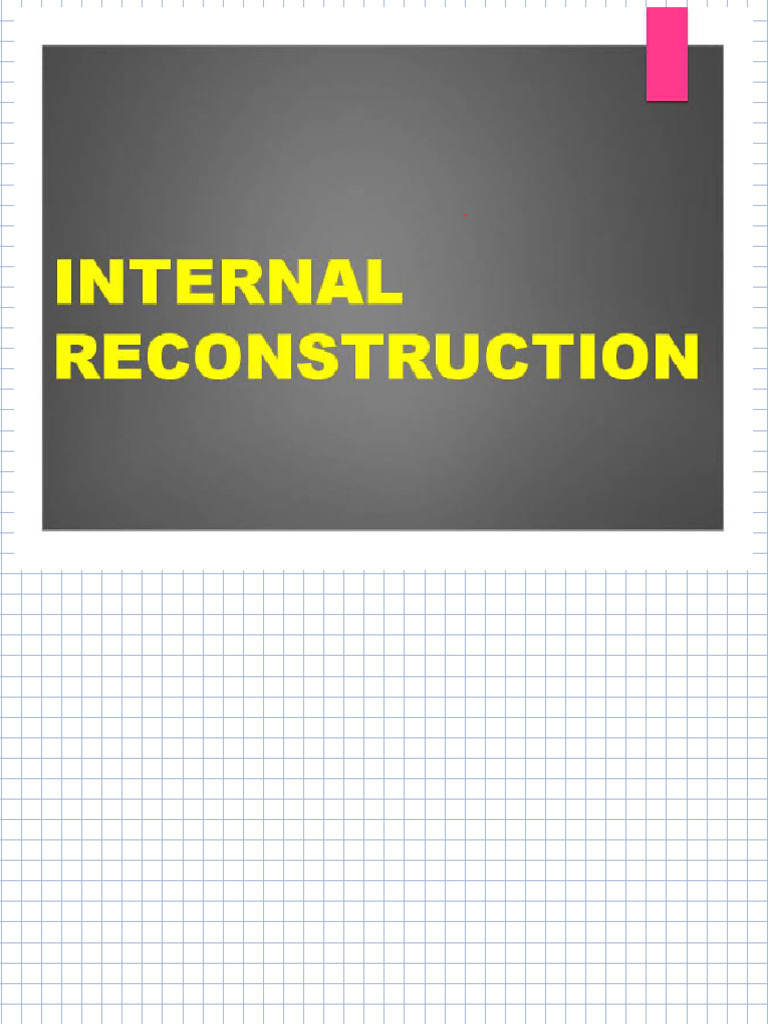 Capital Reduction and Internal Reconstruction | PDF | Equity (Finance ...