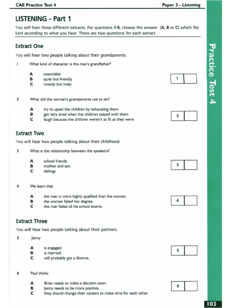 Listening - Test 4 | PDF