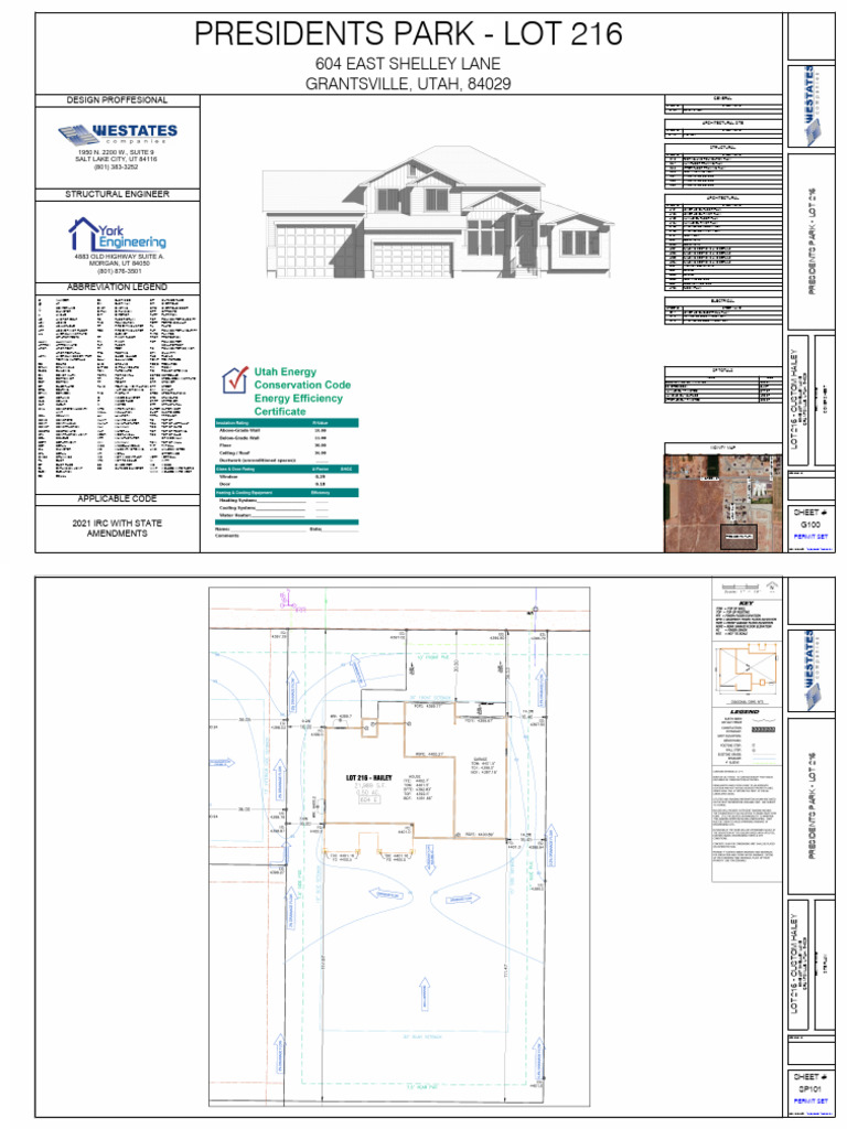 Custom Hailey Lot 216 Construction Plans | PDF