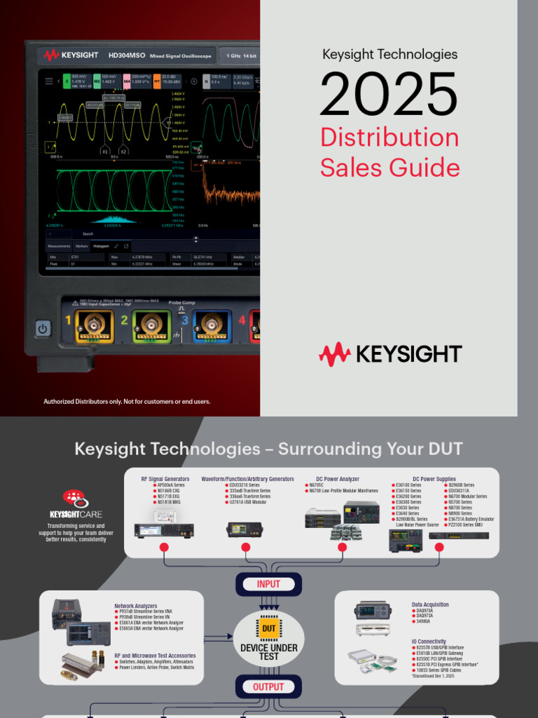 Keysight Distribution Sales Guide 2025 | PDF | Analog To Digital ...