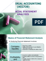Managerial Accounting (ACC720) : Financial Statement Analysis