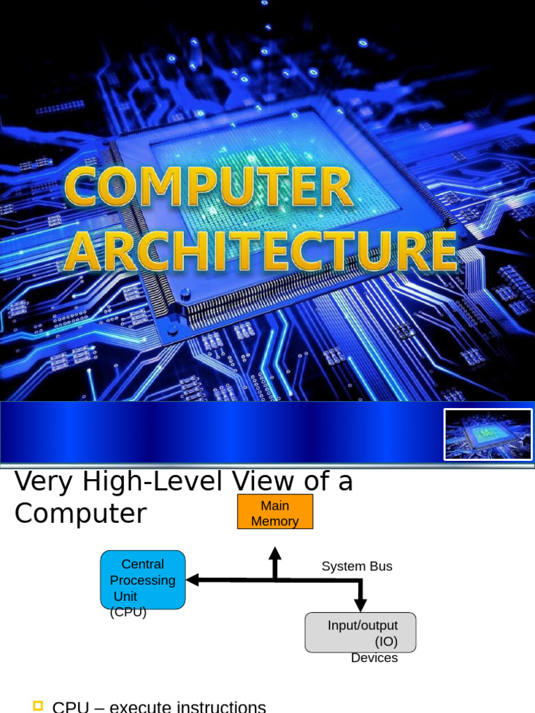 Computer Architecture and Organization Overview | PDF | Central ...