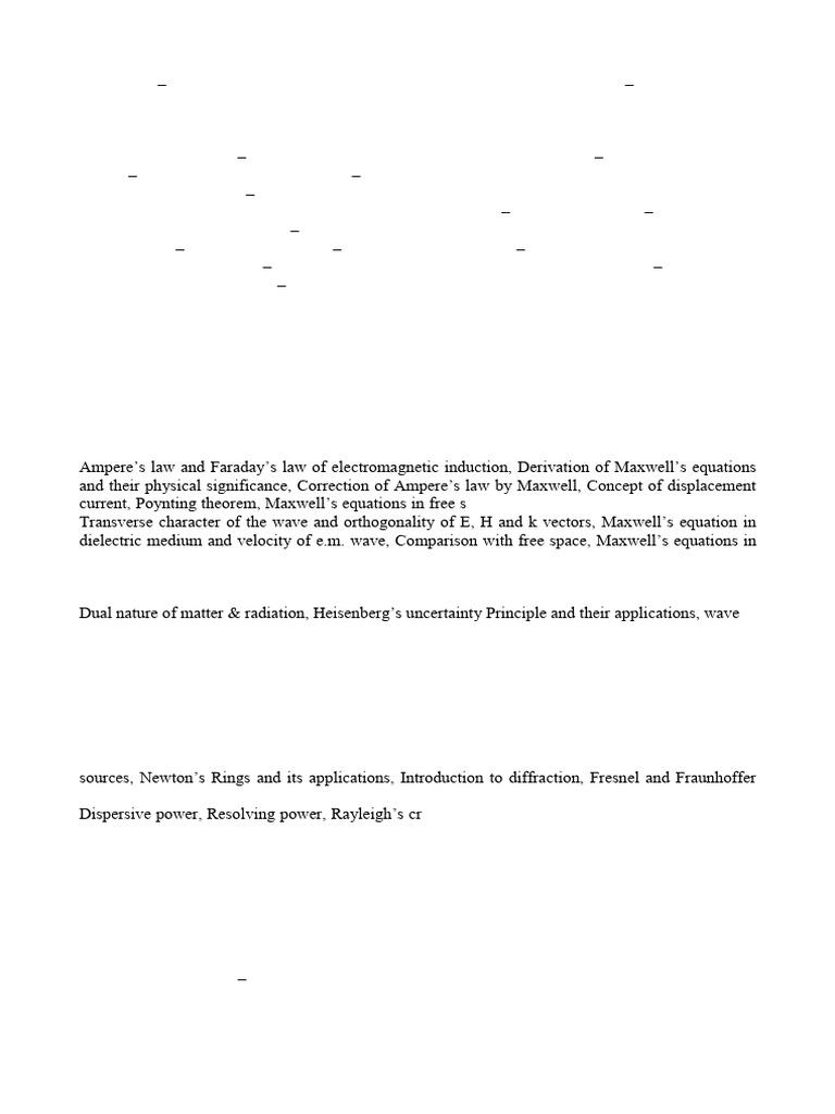 Engineering Physics Course Overview | PDF | Waves | Force