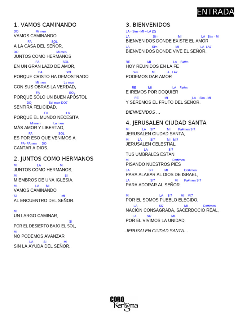 Letras de Canciones Religiosas | PDF | Amor | María, madre de Jesús